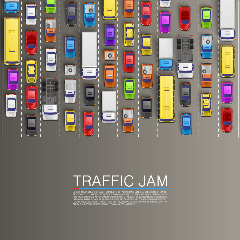 Creative congestion background vector material