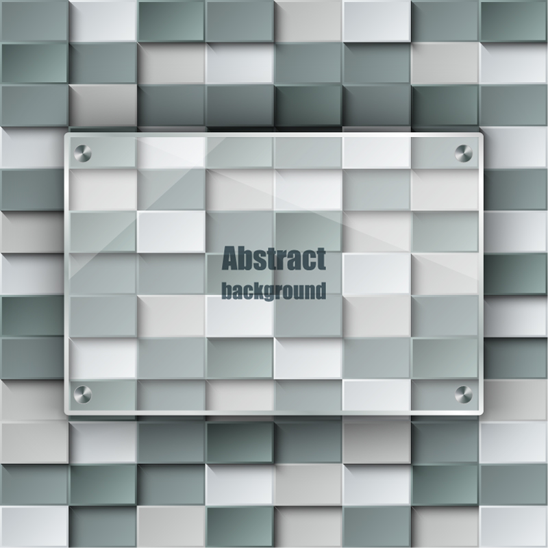 Glass block texture background vector material
