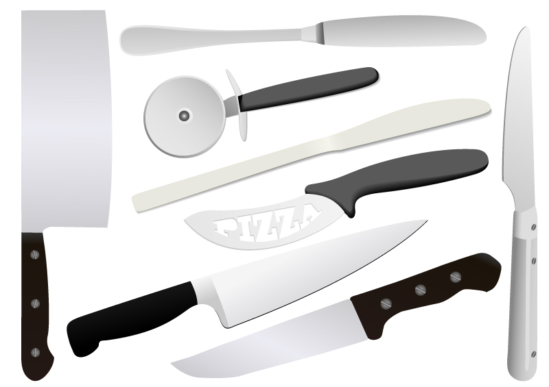 8 exquisite tool design vector material