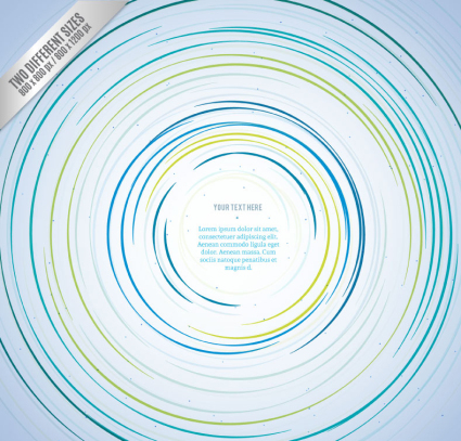 Blue spiral circle background vector material
