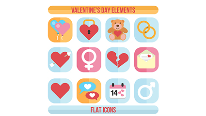 12 square Valentine