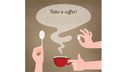 Coffee vector arms