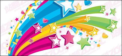 colorful stars