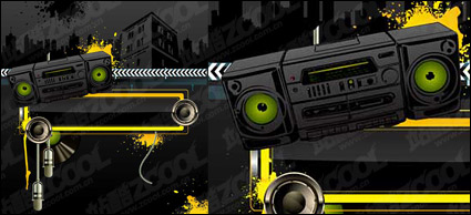Radio City Music theme vector material