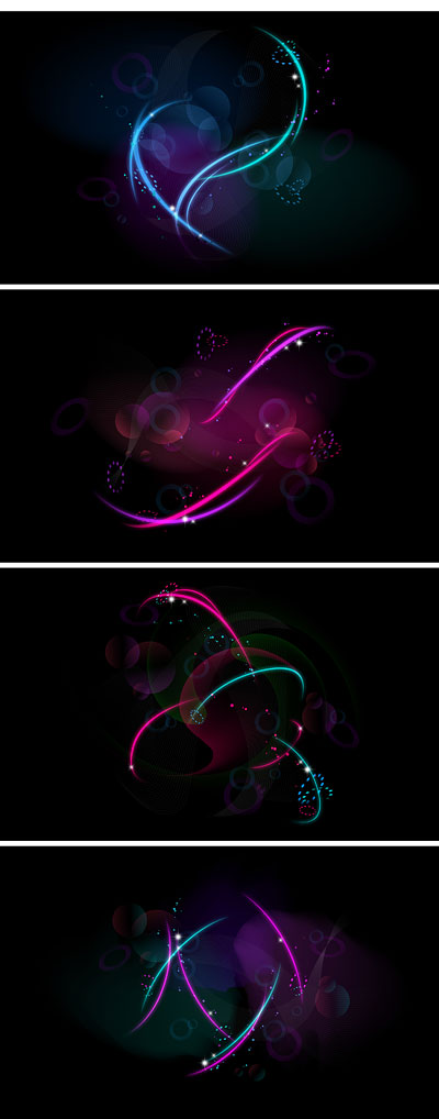 Glare of light vector