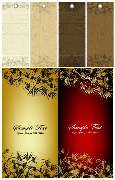 Tag and the banner pattern vector 
