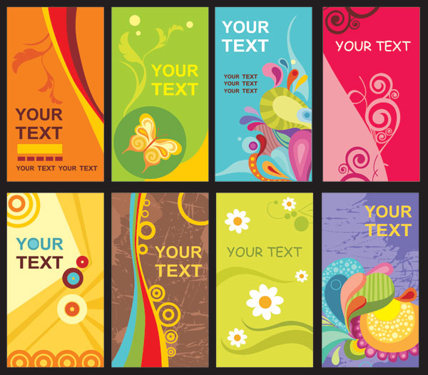 The trend of card template vector��
