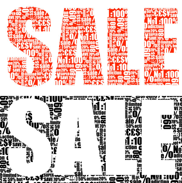 Vector sale material