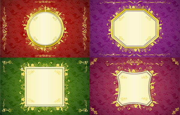 Round, square pattern, lace Vector 