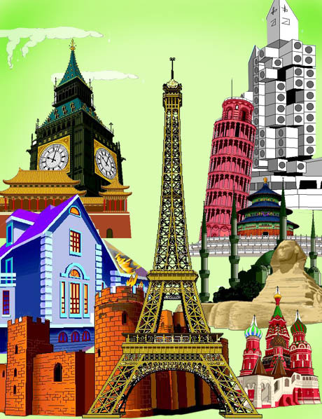 Landmark Building of World's Famous City