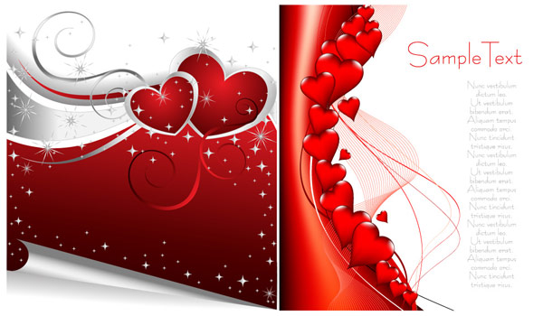 Valentine's Day heart-shaped vector 