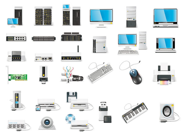 Vector icon about computer
