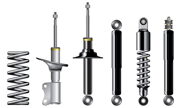 Metal parts and components vector material