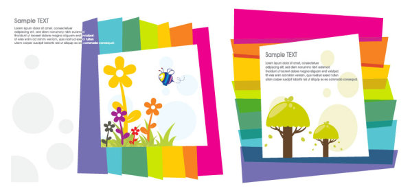 Lovely color vector material