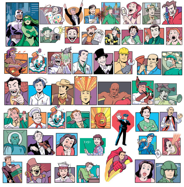 Vector cartoon characters