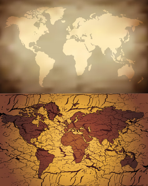 Old Map Vector