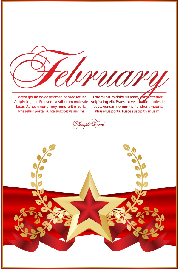 Red five-pointed star Bookmarks 02