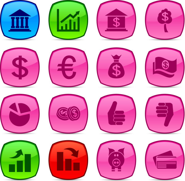 Exquisite corporate icons - vector material