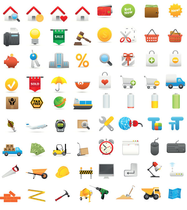 Living icon - vector free download	
