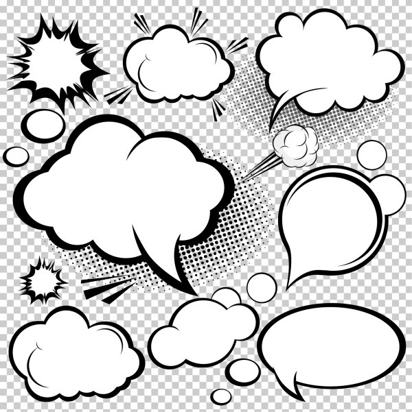 Cartoon-style mushroom cloud layer 02 - Vector