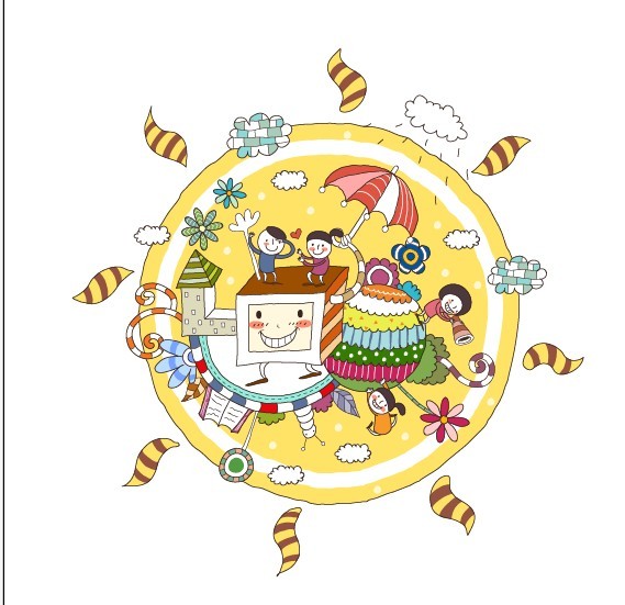 Korea cute Vector 2