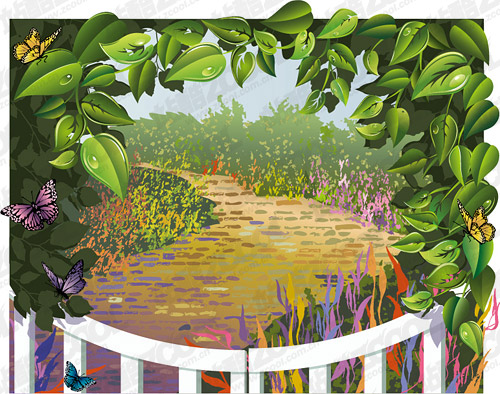 Vine leaves Vector