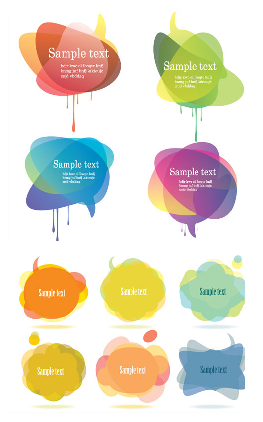 Symphony speech bubble vector superposition