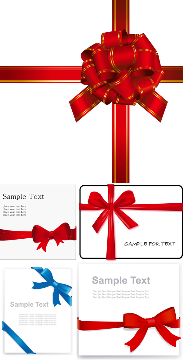 Practical ribbon bow vector