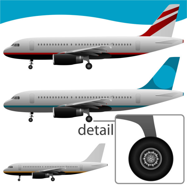 Realistic aircraft 02 - vector 
