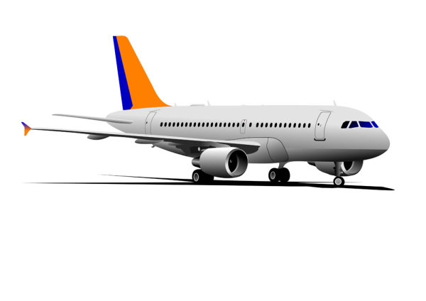 Realistic aircraft 04-- vector material 