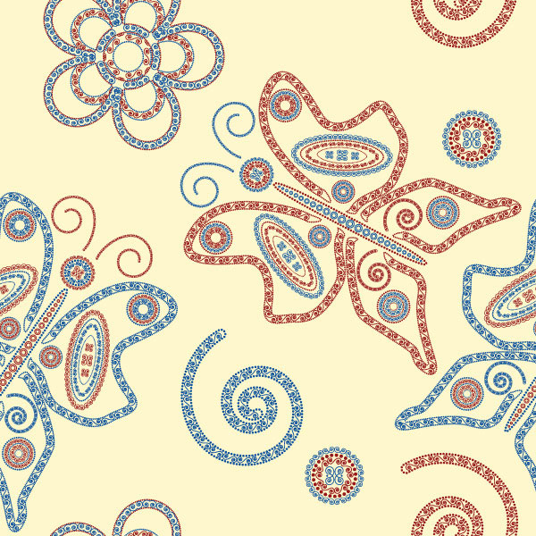 Special animal print pattern vector material -2