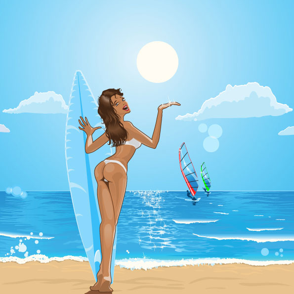 Ocean vector material -1