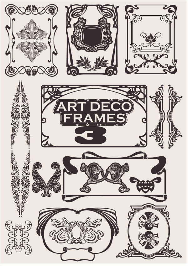 Exquisite decorative pattern background 04-- vector material