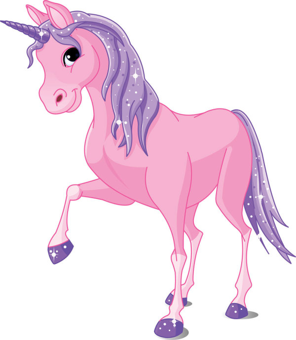 Cute cartoon pony 01 - vector