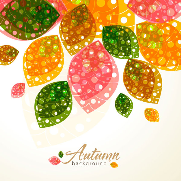 Beautiful foliage pattern 02 - vector