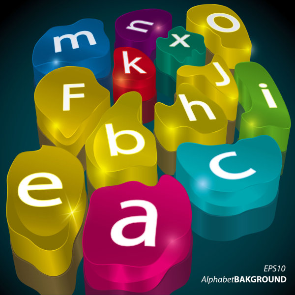 Gorgeous dimensional background material 05 - vector