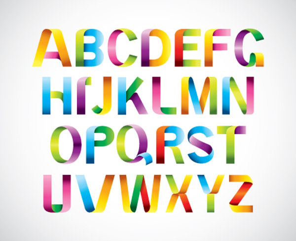 Font Design Series 39 - vector material