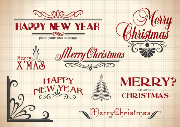 Creative Font - vector material