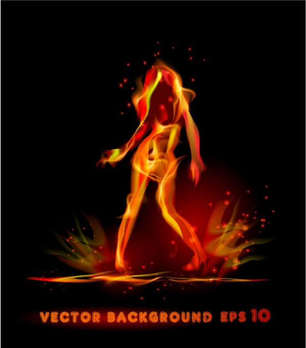 Flame effect 03 - vector