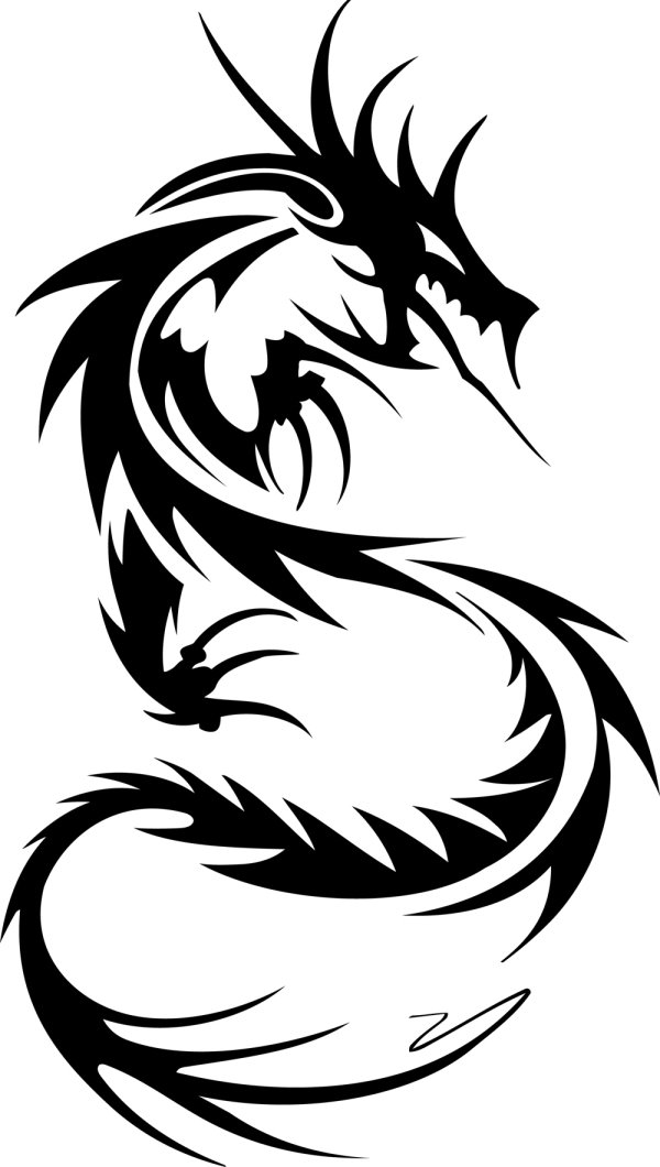 Dragon-shaped patterns 03 - vector material