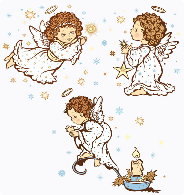 Cartoon Angel - vector