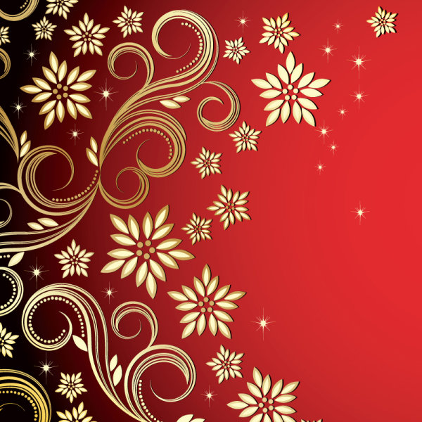 Beautiful snowflake background 03 - vector material