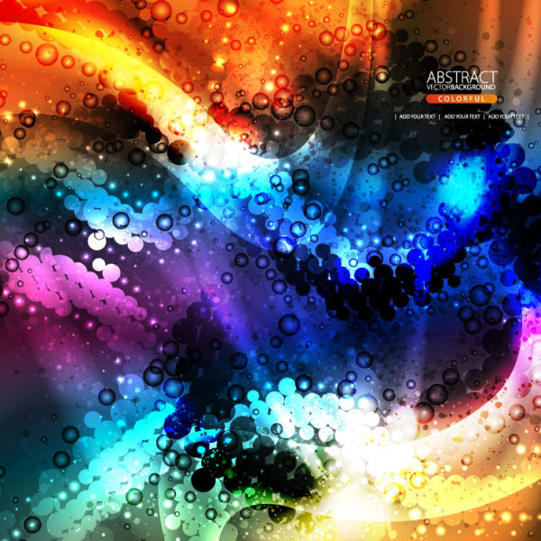 The brilliant dynamic flow color 03 - Vector