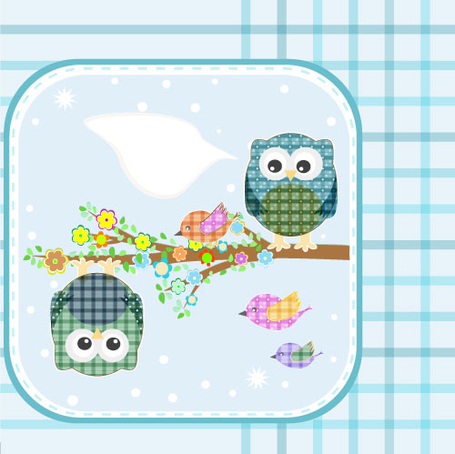 Cute cartoon illustration 05 - vector material
