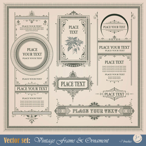 European border 01 - vector material