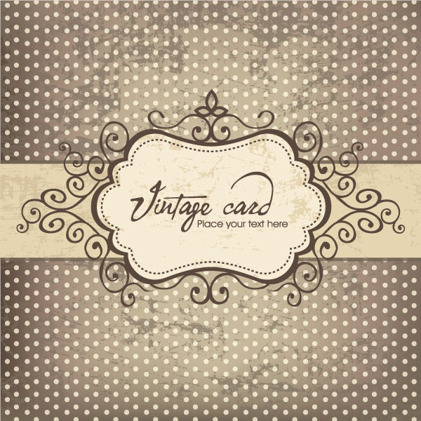 Retro pattern background 02 - vector material