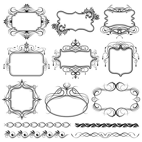 Continental Line border 01 - vector material