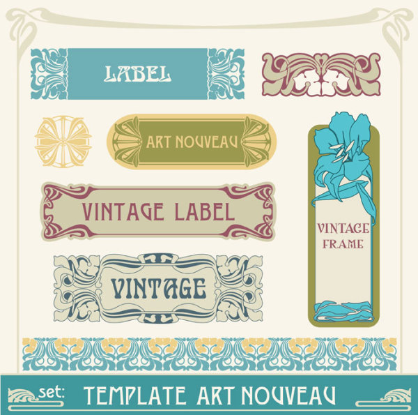 European retro border 03 - vector material