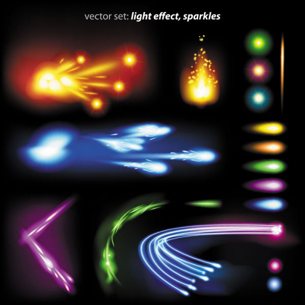 Colorful flow line 01 - vector material