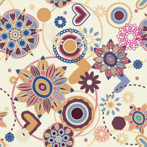 Cartoon pattern 04 - vector material